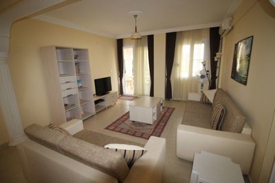 A Fully Furnished Didim Property In Sought After Complex – A comfortable lounge