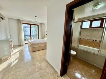 A Traditional Detached Stone Villa For Sale In Fethiye - Master bedroom and en suite bathroom