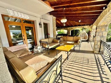 A Magnificent Detached Villa In Fethiye For Sale - An expansive covered terrace