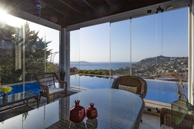 A Magnificent Sea-View Bodrum Property Investment - Balcony with amazing sea views