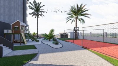 Deluxe Kusadasi Apartments & Villas For Sale - Sports courts and child's playground