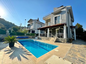 A Tranquil Private Detached Villa In Fethiye For Sale - Main view of the villa and pool