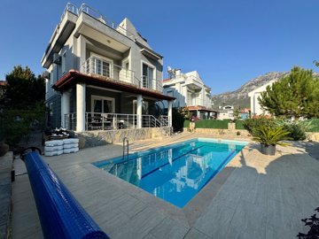 A Tranquil Private Detached Villa In Fethiye For Sale - Private villa with pool and gardens