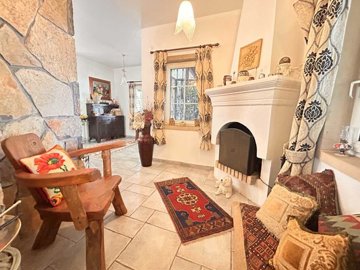 A Pretty Duplex Furnished Bodrum Villa For Sale - Cosy fireplace