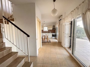 A Modern, Furnished, Reverse Duplex Bodrum Apartment For Sale – View to the kitchen from the stairs