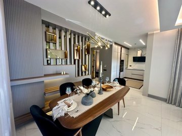 Detached Sea View, Smart Home Kusadasi Villas - Dining area through to the kitchen