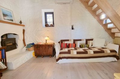 A Unique Coastal Stone House For Sale In Bodrum - A large lounge