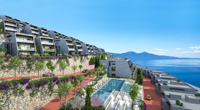 Sea View 3-Bedroom Apartments In Kusadasi For Sale With A Choice Of On-Site Facilities - Sea view properties with on-site facilities