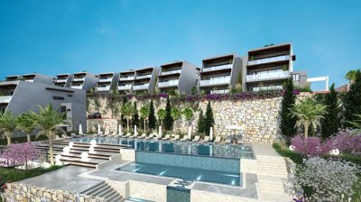 Sea View 3-Bedroom Apartments In Kusadasi For Sale With A Choice Of On-Site Facilities - Communal pools and sun bathing terraces