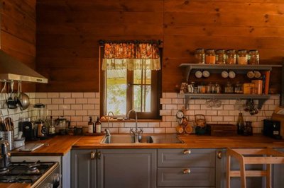 Charming Wooden House & Small Bungalow In Bodrum For Sale - Nature views through the kitchen window