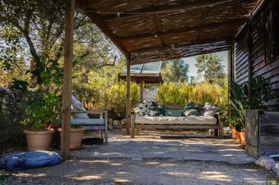 Charming Wooden House & Small Bungalow In Bodrum For Sale - Vast covered terrace