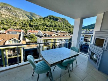 A Sprawling 5-Bedroom Duplex Property For Sale In Fethiye – Large balcony from the living space