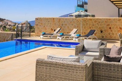 Deluxe Kalkan Property Is For Sale - Sunbathing or alfresco dining