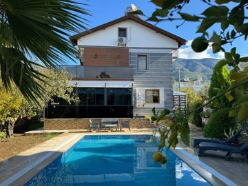 An Attractive Fethiye Property For Sale - Main view of the villa and private pool