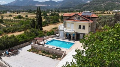 A Grand Detached Villa In Fethiye For Sale - Main view of the villa and surroundings