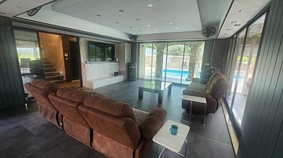 A Grand Detached Villa In Fethiye For Sale - A modern, spacious lounge