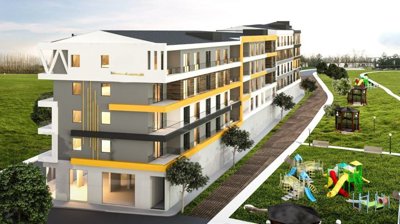 Smart Home Kusadasi Apartments For Sale - Communal gardens and kids play park