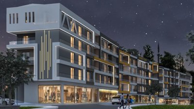 Smart Home Kusadasi Apartments For Sale - Night view to the apartments