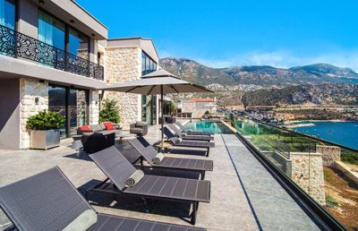 A High-End Sea-View Villa In Kalkan For Sale - A stunning villa with private infinity pool and sea views