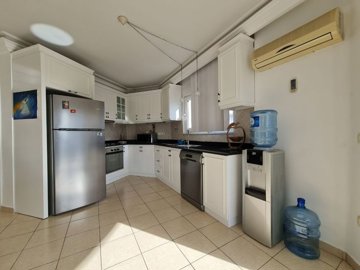 Fully Furnished Alanya Duplex Apartment  For Sale In Cikcilli - Fully fitted kitchen with built-in white goods and appliances