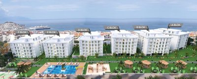 Notable Apartment with On-Complex Facilities For Sale In Kusadasi - Main view of the modern complex