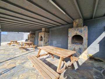 Newly Built One-Bedroom Alanya Apartment In Avsallar For Sale - Great social BBQ space with stone built BBQs