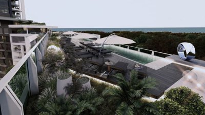 Off-Plan Hotel Concept Antalya Properties For Sale - Terraces on the upper floors