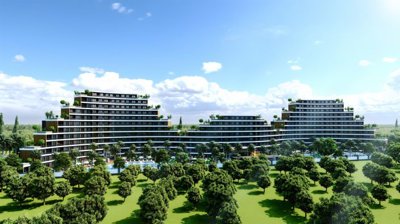 Off-Plan Antalya Investment Properties For Sale - Distant view of the complex