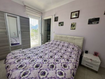 A Lovely Semi-Detached Duplex Villa For Sale In Dalyan With A Shared Pool - Master bedroom with ensuite and balcony