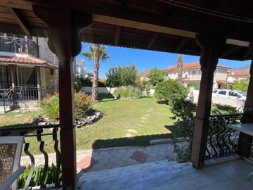 A Pretty Ground Floor, Garden Apartment For Sale In Scenic Dalyan - Covered terrace for dining with garden views