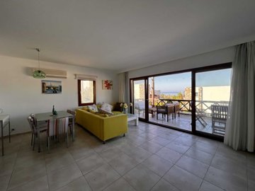 Beautiful Sea-View Apartment For Sale In Bodrum – Living space with sea views