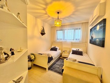 A Lovingly-Maintained Smart Home Villa For Sale In Fethiye - First floor twin bedroom on lower floor