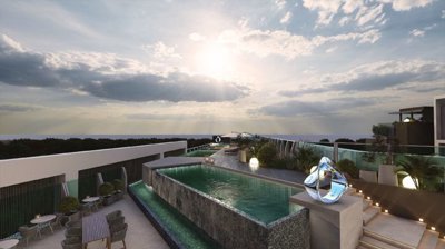 Ultra-Modern Antalya Properties For Sale - Terraces with small pools and sun bathing areas