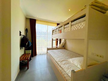 A Sea & Nature View Alanya Duplex Apartment For Sale In Kargicak - First bedroom