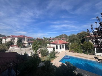 A Semi-detached Villa For Sale In Dalyan With A Shared Pool - Balcony views