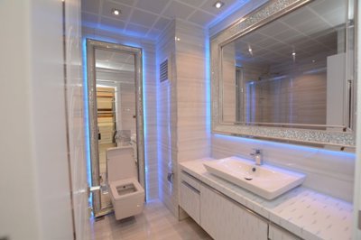 Striking Alanya Property For Sale In Mahmutlar - Modern, luxury shower room