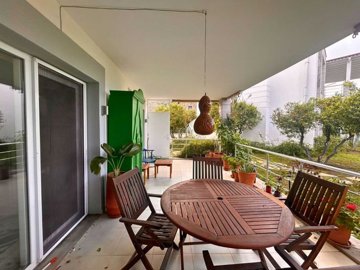 Charming Garden Apartment In Bodrum For Sale - The large covered terrace ideal for alfresco dining