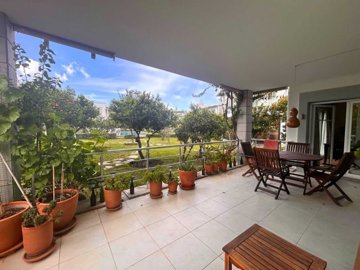 Charming Garden Apartment In Bodrum For Sale - The views of the established garden from the terrace