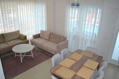 A Modern Triplex Villa For Sale in Belek, Antalya - Dining area and lounge