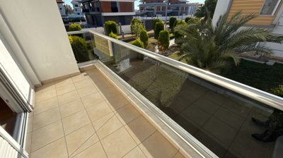 A Pristine Antalya Apartment For Sale - Balcony that wraps around the apartment