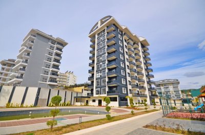 Alanya Residence Apartment For Sale - Main view of the modern complex of residence apartments