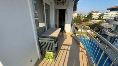 Spotless Apartment In Antalya For Sale - Balcony from the living space and second bedroom