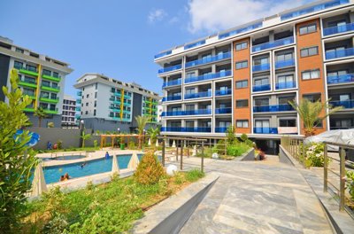 Alanya Apartment For Sale In Kargicak - Gorgeous exterior spaces and aquapark for the kids