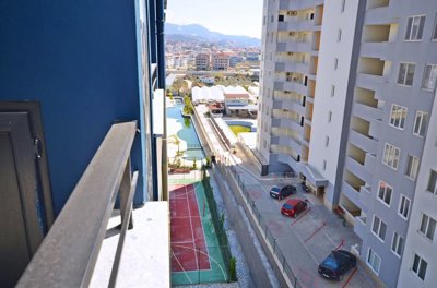 Modern Alanya One-Bedroom Property For Sale – Views over the exterior from the balcony