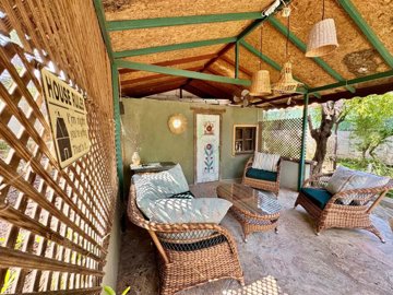 Traditional 4-Bedroom Property For Sale In Fethiye – Shady seating area