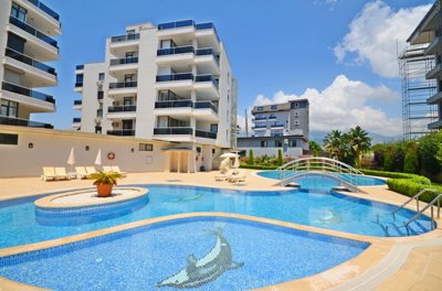 Exceptional Apartment For Sale In Alanya - Main view of the modern complex, 200m from the seafront