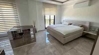 A Desirable Twin Villa For Sale in Antalya - A large, light and airy double bedroom