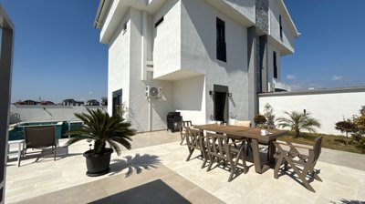 A Desirable Twin Villa For Sale in Antalya - Easy-to-maintain exterior space with plenty of privacy