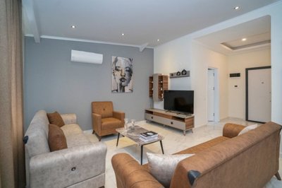 Ready To Move Duplex Apartment In Kestel, Alanya - A modern, beautifully furnished lounge