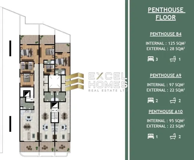 Image No.1-3 Bed Penthouse for sale